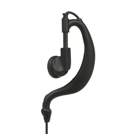 2-Pin PTT MIC Earpieces Headsets for Motorola Walkie Talkie 2-Way Radios Black